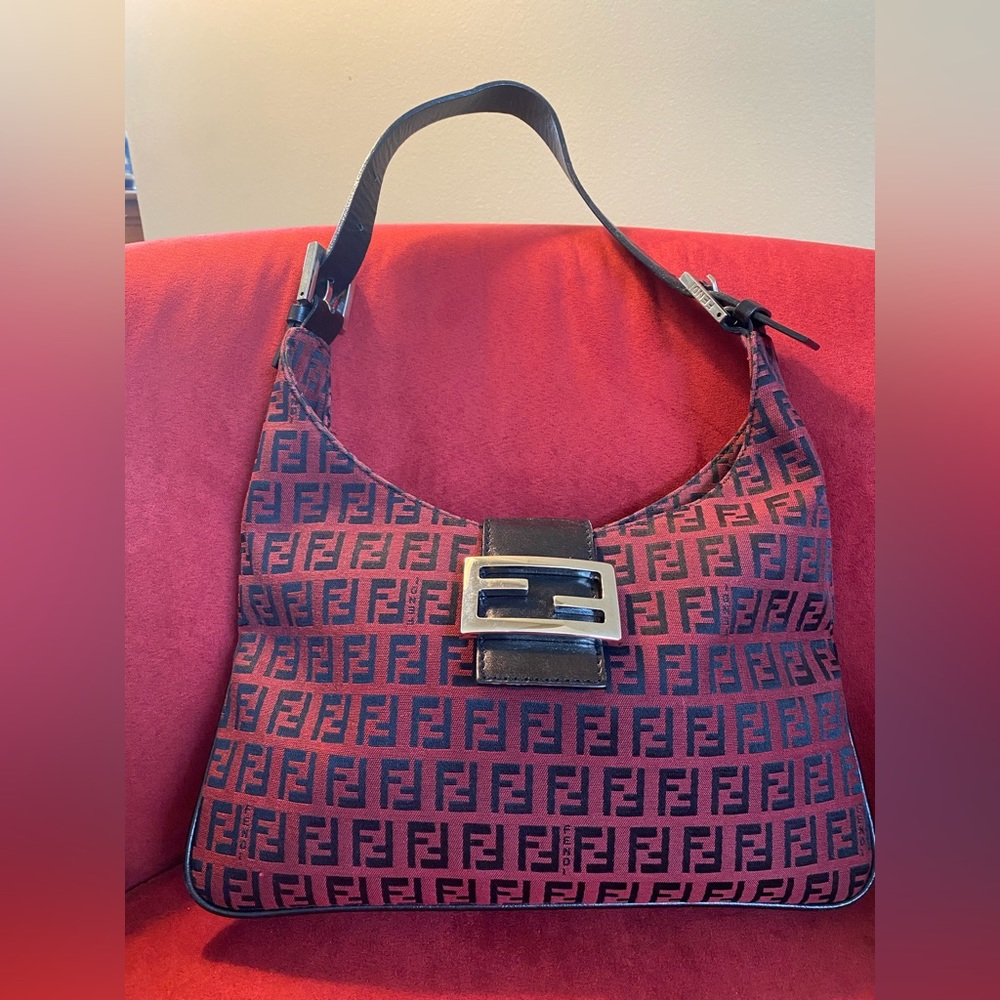 Fendi Monogram Zucca Shoulder Bag